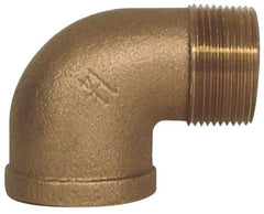 Legend Valve - Class 125, 3/4" Internal Pipe, Bronze 90° Street Elbow - FNPT x MNPT - Benchmark Tooling