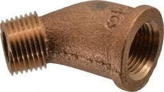Legend Valve - Class 125, 3/8" Internal Pipe, Bronze 45° Elbow - FNPT x MNPT - Benchmark Tooling