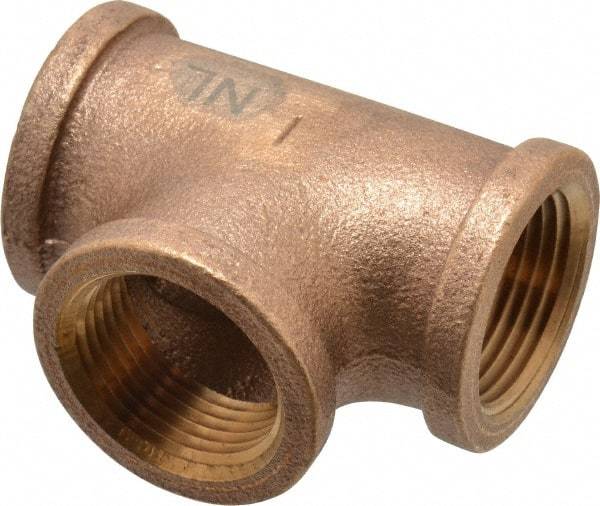 Legend Valve - Class 125, 1" Internal Pipe, Bronze Tee - FNPT x FNPT - Benchmark Tooling