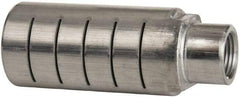 PRO-SOURCE - 3/8 Male NPT, 1" Hex, 3-1/4" OAL, Muffler - 300 Max psi, 40 CFM, Aluminum - Benchmark Tooling