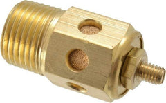 PRO-SOURCE - 1/2 Male NPT, 7/8" Hex, 2" OAL, Speed Control Muffler - 300 Max psi, 60 CFM, Brass - Benchmark Tooling