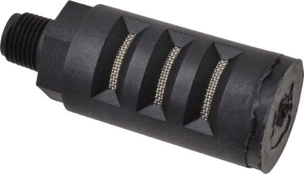 PRO-SOURCE - 1/8 Male NPT, 5/8" Hex, 2-7/64" OAL, Muffler - 150 Max psi, Glass Filled Nylon - Benchmark Tooling