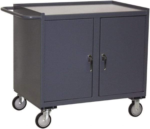 Jamco - Mobile Storage Cabinet - Steel, 36" Wide x 24" Deep x 40" High, Gray - Benchmark Tooling