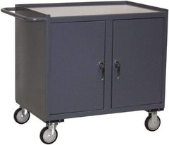 Jamco - Mobile Storage Cabinet - Steel, 36" Wide x 24" Deep x 40" High, Gray - Benchmark Tooling