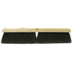 18″ Fine Sweep Floor Brush, Black Horsehair and Polypropylene Fill - Benchmark Tooling