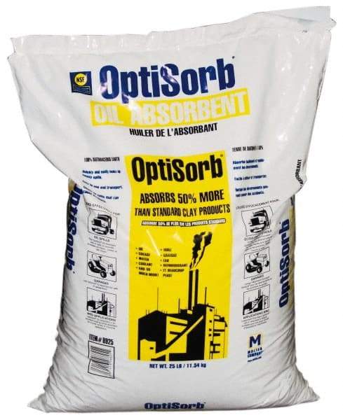 Made in USA - 25 Lb Poly Bag Diatomaceous Earth Granular Sorbent - Universal Use - Benchmark Tooling