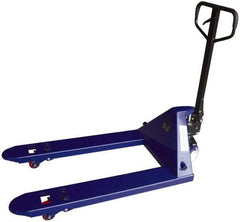 Value Collection - 4,400 Lb Capacity, 6-1/2" Lift Economy Low-Profile Pallet Truck - 2" Min Lift Height, 48" Fork Length x 27" Fork Width, 27" Overall Width - Benchmark Tooling