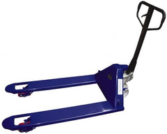 Value Collection - 7,700 Lb Capacity, 7-1/2" Lift Economy Heavy-Duty Pallet Truck - 3" Min Lift Height, 48" Fork Length x 27" Fork Width, 27" Overall Width - Benchmark Tooling