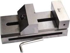 Gibraltar - 5-29/32" Jaw Width, 7" Jaw Opening Capacity, 1.969" Jaw Height, Toolmaker's Vise - Flat Jaw, 0.00012" Parallelism, 0.0002" Squareness, 300mm OAL x 3-15/16" OAH - Benchmark Tooling