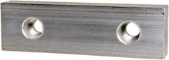 Gibraltar - 8" Wide x 2-1/2" High x 1-1/4" Thick, Flat/No Step Vise Jaw - Soft, Aluminum, Fixed Jaw, Compatible with 8" Vises - Benchmark Tooling