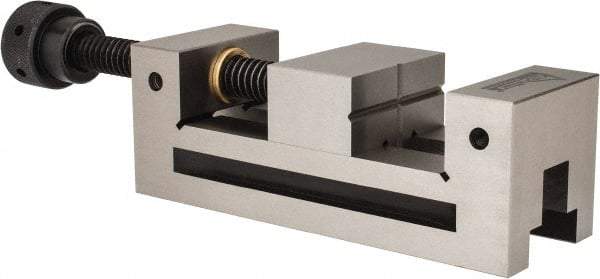 Gibraltar - 2-7/8" Jaw Width, 3-7/8" Jaw Opening Capacity, 1-3/8" Jaw Height, Toolmaker's Vise - Flat Jaw, 0.00012" Parallelism, 0.0002" Squareness, 254mm OAL x 3-29/32" OAH - Benchmark Tooling