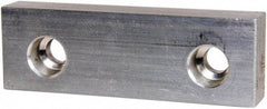 Gibraltar - 4" Wide x 1-1/4" High x 5/8" Thick, Flat/No Step Vise Jaw - Soft, Aluminum, Fixed Jaw, Compatible with 4" Vises - Benchmark Tooling