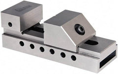 Gibraltar - 2" Jaw Width, 2-3/8" Jaw Opening Capacity, 2-9/16" Jaw Height, Toolmaker's Vise - Flat Jaw, 0.00012" Parallelism, 0.0002" Squareness, 5-1/2" OAL x 1-31/32" OAH - Benchmark Tooling