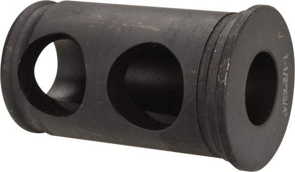 Interstate - 3/4" ID, 1-1/2" OD, 2-1/2" Length Under Head, Type J Lathe Tool Holder Bushing - 3/16" Head Thickness - Exact Industrial Supply