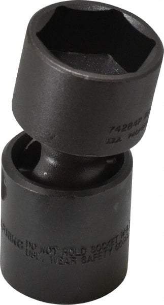 Proto - 1/2" Drive 1-1/16" Standard Universal Impact Socket - 6 Points, 3" OAL - Benchmark Tooling