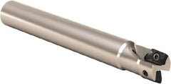 Seco - 32mm Cut Diam, 17mm Max Depth of Cut, 30mm Shank Diam, 210mm OAL, Indexable Square Shoulder End Mill - XO.. 1806 Inserts, Cylindrical Shank, 90° Lead Angle, Through Coolant, Series Power Turbo - Benchmark Tooling