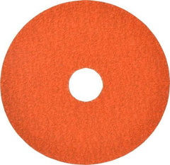 Norton - 4-1/2" Diam 7/8" Hole 50 Grit Fiber Disc - Ceramic, Series R980P - Benchmark Tooling