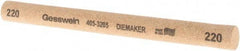 Value Collection - 220 Grit Aluminum Oxide Round Polishing Stone - Coarse/Medium Grade, 1/2" Wide x 6" Long x 1/2" Thick - Benchmark Tooling