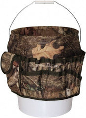 Bucket Boss - 20 Pocket General Purpose Holster - Polyester, Camouflage, 11" Wide x 11" High - Benchmark Tooling