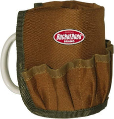 Bucket Boss - 12 Pocket General Purpose Holster - Polyester, Brown & Green - Benchmark Tooling