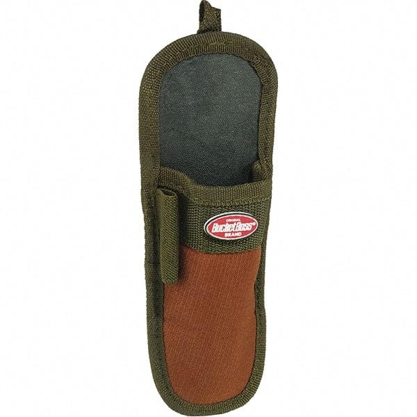 Bucket Boss - 1 Pocket Knife Holster - Polyester, Brown & Green - Benchmark Tooling