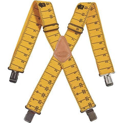 Bucket Boss - Suspenders - Elastic, Black & Yellow - Benchmark Tooling