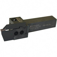 Tool-Flo - CEDVOR, External, Right Hand, Indexable Grooving Tool Holder - 1" Shank Height, 1" Shank Width, 5.19" OAL - Benchmark Tooling