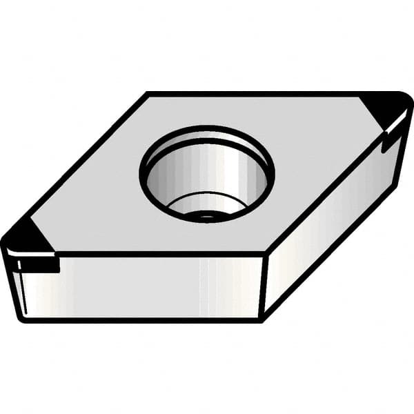 Kennametal - CNGM433 CB1 Grade KBH20 PCBN Turning Insert - Nano-Composite Finish, 80° Diamond, 1/2" Inscr Circle, 3/16" Thick, 3/64" Corner Radius - Benchmark Tooling