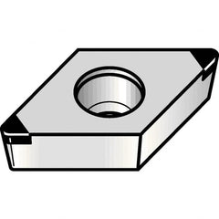 Kennametal - DCGW11T308 Grade KBH20 PCBN Turning Insert - 55° Diamond, 3/8" Inscr Circle, 5/32" Thick, 1/32" Corner Radius - Benchmark Tooling