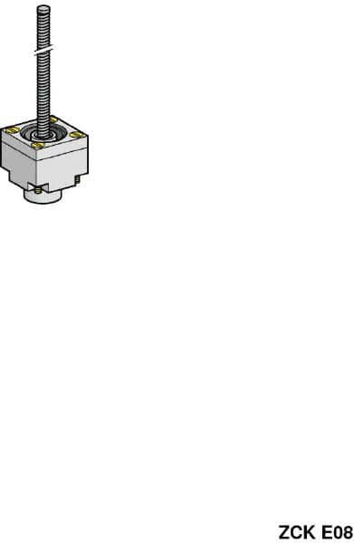 Telemecanique Sensors - 3.7 Inch Long, Limit Switch Head - For Use with ZCK Limit Switches - Benchmark Tooling