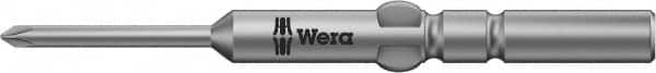 Wera - 5mm Drive, #00 Phillips Screwdriver Bit - 2-3/8" OAL - Benchmark Tooling