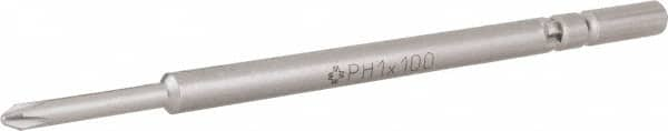 Wera - 5mm Drive, #1 Phillips Screwdriver Bit - 4" OAL - Benchmark Tooling