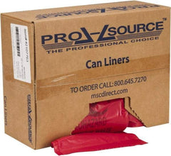 PRO-SOURCE - 33 Gal Capacity, Red, Hazardous Waste Bag - 1.3 mil Thick x 33" Wide x 39" High, Roll - Benchmark Tooling