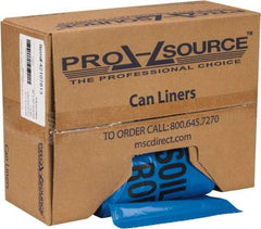 PRO-SOURCE - 32 Gal Capacity, Blue, Hazardous Waste Bag - 1.3 mil Thick x 30" Wide x 43" High, Roll - Benchmark Tooling