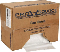 PRO-SOURCE - 1.1 mil Thick, Heavy-Duty Trash Bags - Hexene Resins, Roll Dispenser, 33" Wide x 39" High, Clear - Benchmark Tooling