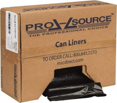 PRO-SOURCE - 1.1 mil Thick, Heavy-Duty Trash Bags - Hexene Resins, Roll Dispenser, 30" Wide x 36" High, Black - Benchmark Tooling