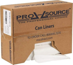 PRO-SOURCE - 1.1 mil Thick, Heavy-Duty Trash Bags - Hexene Resins, Roll Dispenser, 30" Wide x 36" High, Clear - Benchmark Tooling