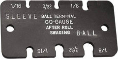 Loos & Co. - 1/16 to 1/8 Inch Range, Wire and Sheet Metal Gage - Use with Ball Terminals - Benchmark Tooling