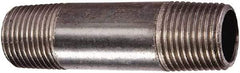 Value Collection - Schedule 80, 1-1/2" Diam x 7" Long Black Pipe Nipple - Seamless - Benchmark Tooling