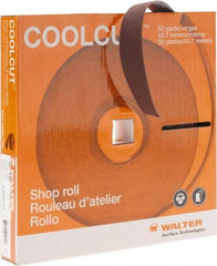 WALTER Surface Technologies - 1" x 50 Yd 120 Grit Aluminum Oxide Cloth Roll - J Weighted Backing - Benchmark Tooling