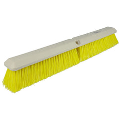 18″ - Yellow Medium Perma Sweep Broom Without Handle - Benchmark Tooling