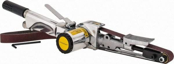 Value Collection - 3/4 x 20-1/2 Inch, 16,000 RPM Air Belt Sander - 0.45 Hp, 4 CFM Air Consumption, Rear Exhaust - Benchmark Tooling