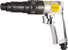 Value Collection - 1/4" Bit Holder, 1,800 RPM, Pistol Grip Handle Air Screwdriver - 2-1/2 to 5.8 Ft/Lb Torque, 1/4" Inlet, 4 CFM - Benchmark Tooling