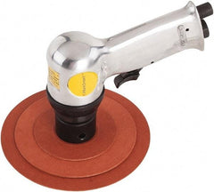 Value Collection - 16,000 OPM, 4 CFM Air Consumption, 90 psi Air Pressure, Palm Air Orbital Sander - Round Pad, 1/4 NPT Inlet - Benchmark Tooling