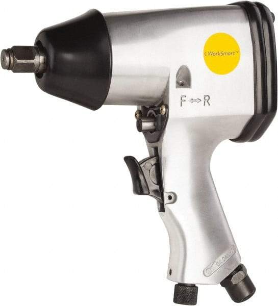 Value Collection - 1/2" Drive, 7,000 RPM, 25 to 200 Ft/Lb Torque Impact Wrench - Pistol Grip Handle, 600 IPM, 4 CFM, 90 psi, 1/4" NPT Inlet - Benchmark Tooling