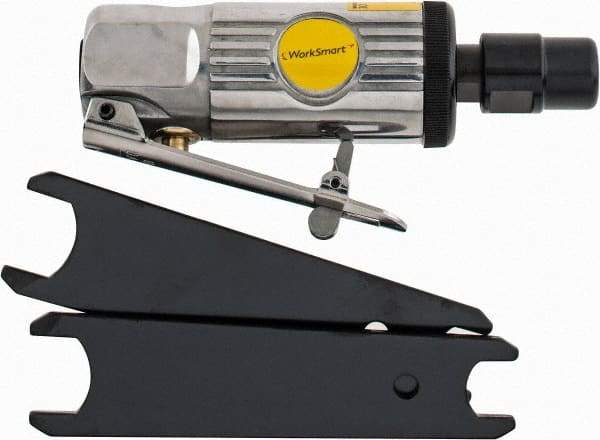 Value Collection - 1/4" Collet, Straight Handle, Air Straight Die Grinder - 25,000 RPM, Front Exhaust, 4 CFM, 0.3 hp, 90 psi, 1/4 NPT Inlet - Benchmark Tooling