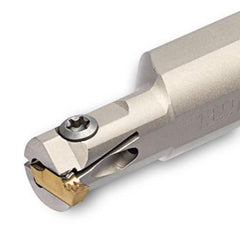 Indexable Grooving Toolholder:  TTSIR15.9-14-3,  0.0940″ Max Groove Width 0.1020″ Max Depth,  Uses TDI 3, SC*T 3 & TSL 3 Inserts,  Through Coolant