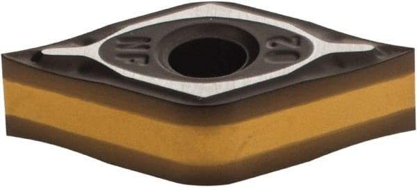 Iscar - DNMG330 NF Grade IC8150 Carbide Turning Insert - TiCN/Al2O3 Finish, 55° Diamond, 3/8" Inscr Circle, 3/16" Thick, 0.008" Corner Radius - Benchmark Tooling