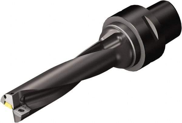 Sandvik Coromant - 100mm Max Drill Depth, 4xD, 25mm Diam, Indexable Insert Drill - C4 Coromant Shank - Benchmark Tooling