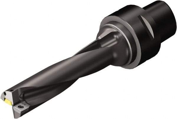 Sandvik Coromant - 114.3mm Max Drill Depth, 4xD, 28.57mm Diam, Indexable Insert Drill - C4 Coromant Shank - Benchmark Tooling